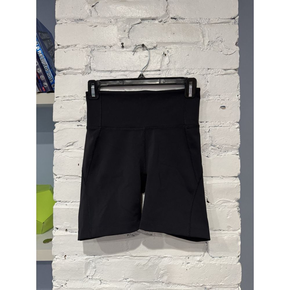 Something Navy Women's Black Stretch Pull On‎ Bike Shorts Size Small